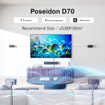 ULTIMEA 7.1ch Soundbar with Wireless Subwoofer, Virtual Surround Sound System for TV, App Control, 410W Peak Power, Sound bar for TV, 4 Wired Surround